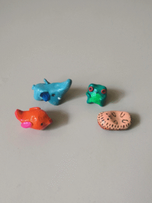 Brush holders - Set of 4 | Miso, Froggie, Zazu, Tumbo