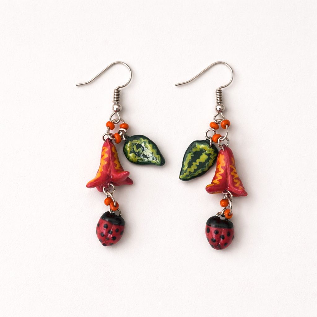 The Lady and Her Bug - Red L