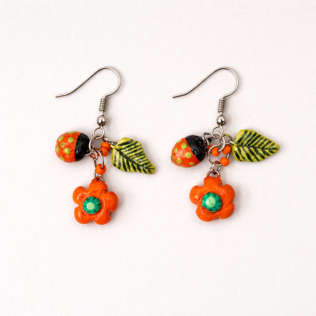 The Lady and Her Bug - Orange M