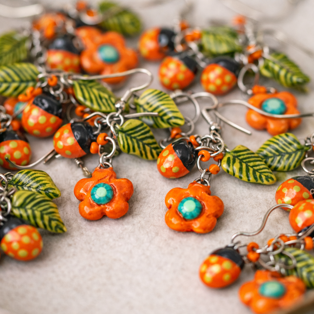 The Lady and Her Bug - Orange M - Image 2