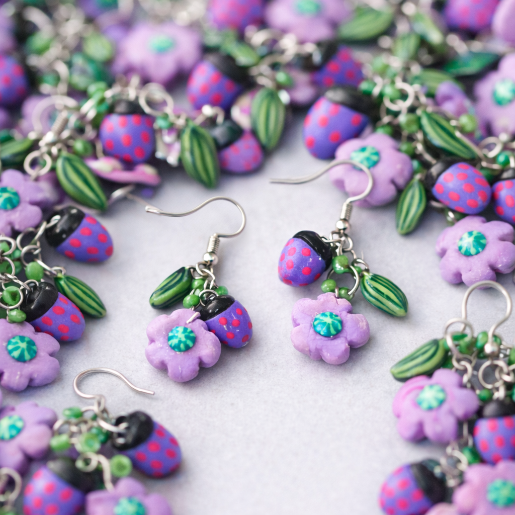 The Lady and Her Bug - Lavender M - Image 4