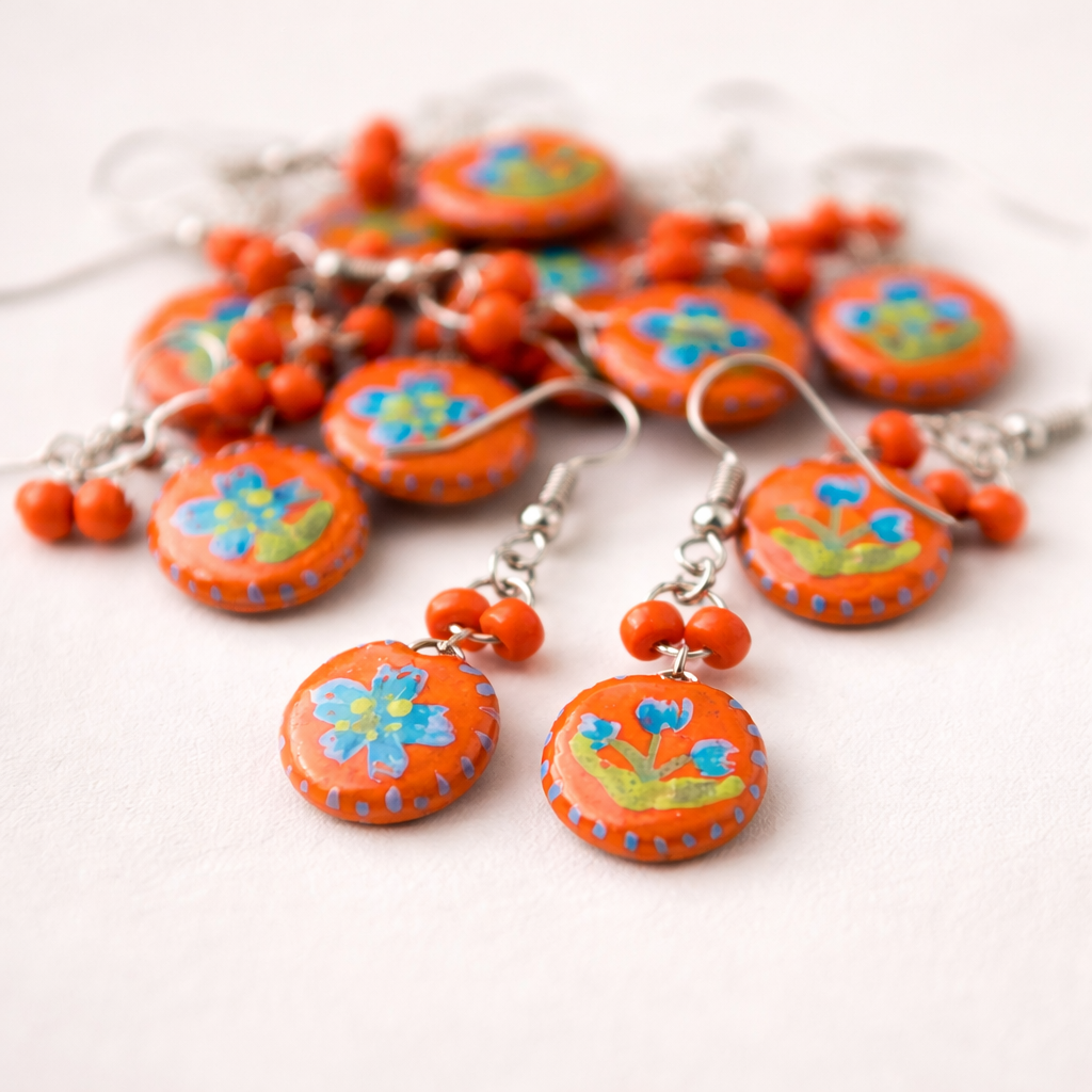 Cute as a Button - Bright orange - Image 4