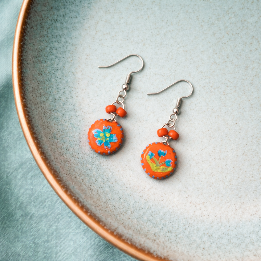 Cute as a Button - Bright orange - Image 3