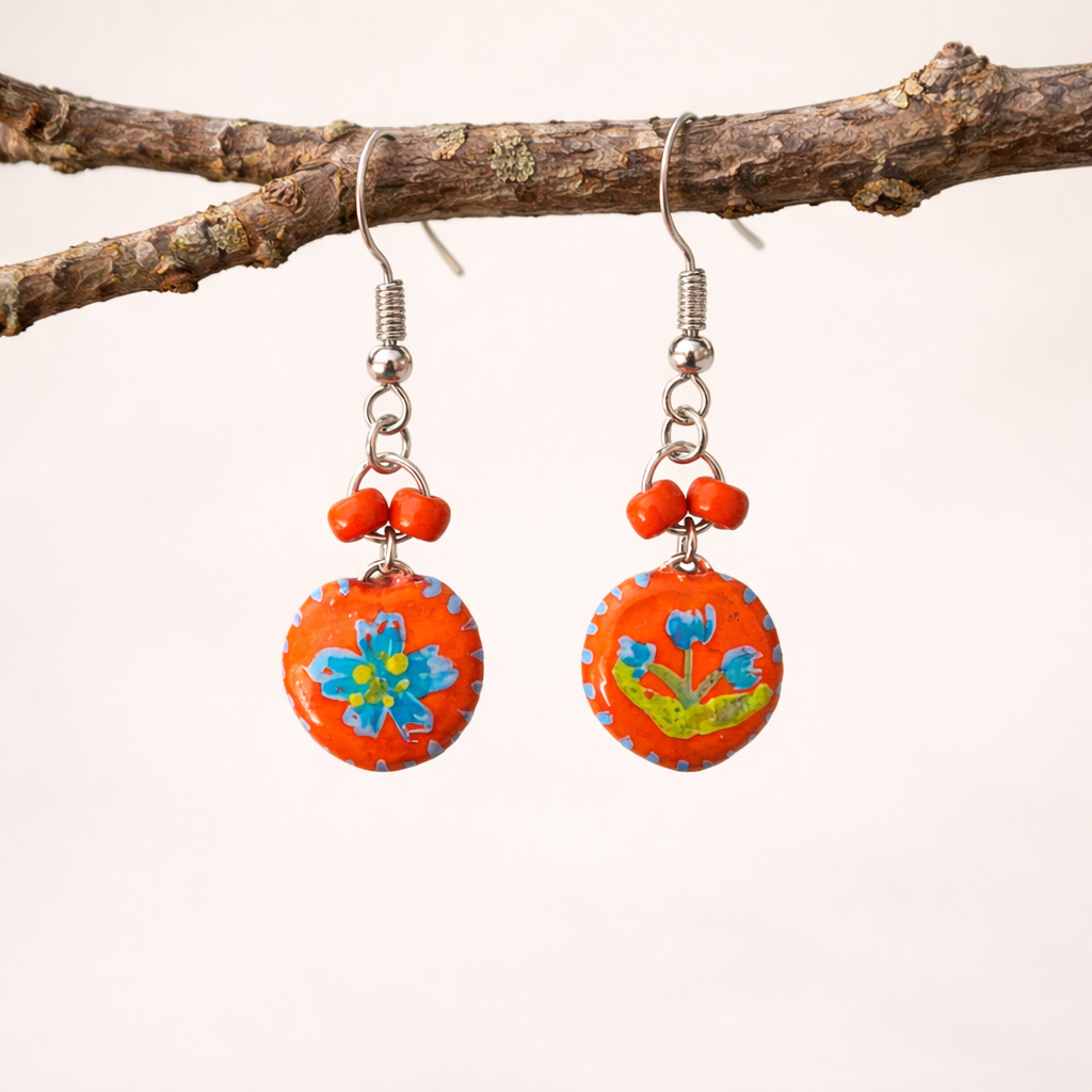 Cute as a Button - Bright orange - Image 2