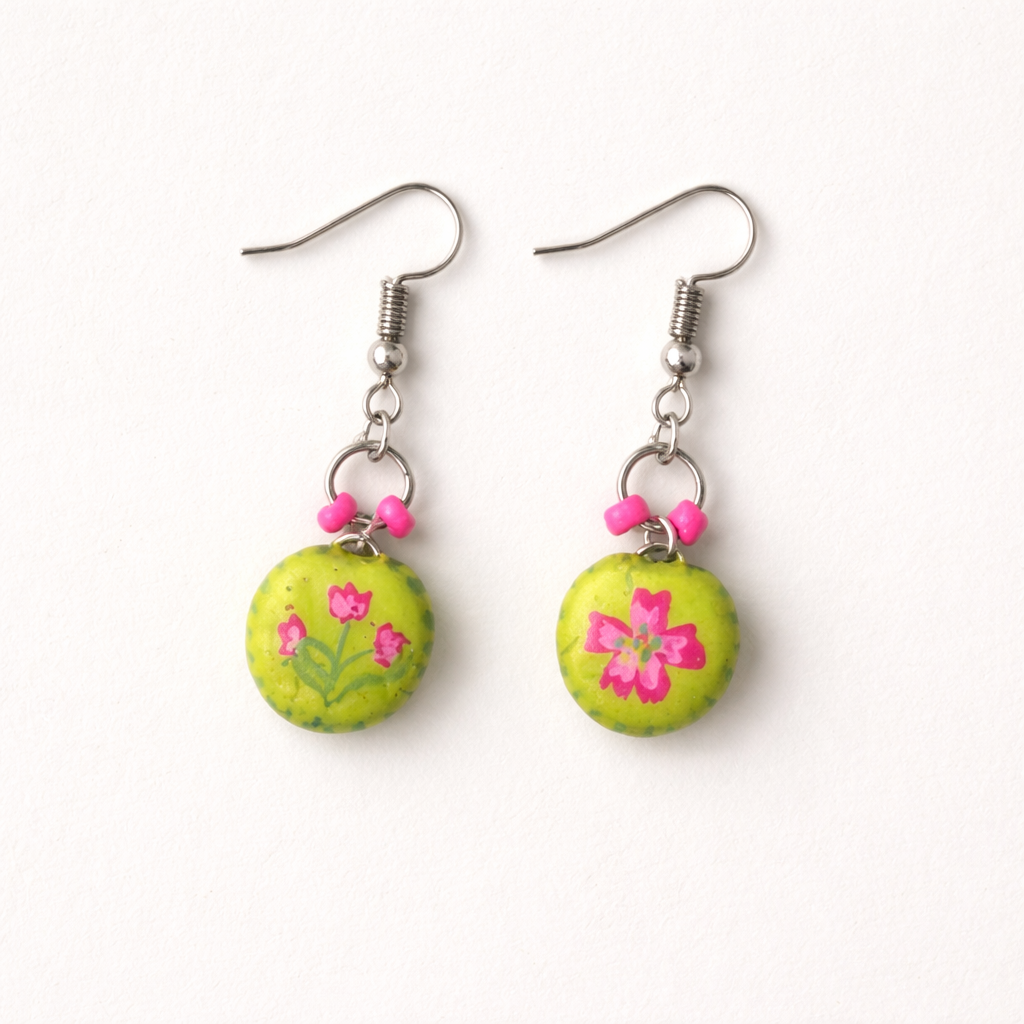 Cute as a Button - Light green