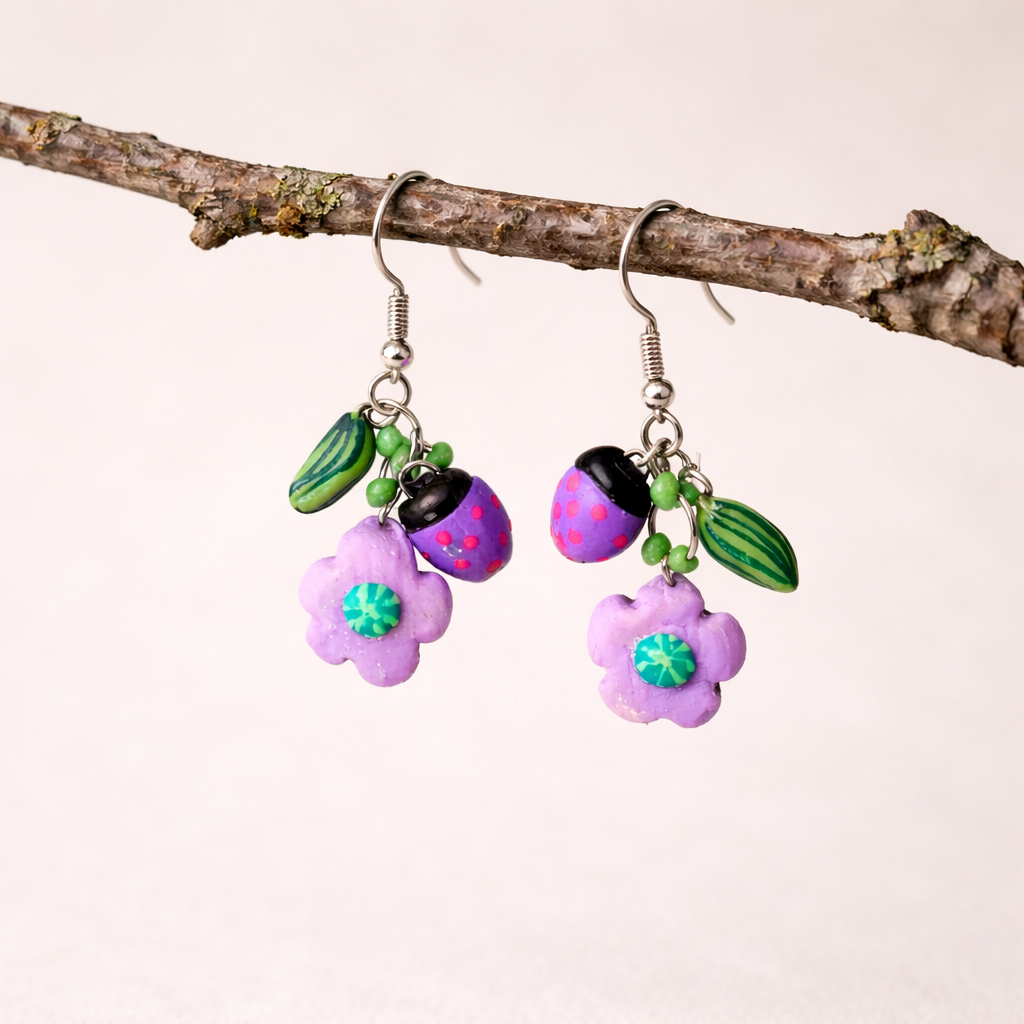 The Lady and Her Bug - Lavender M - Image 2