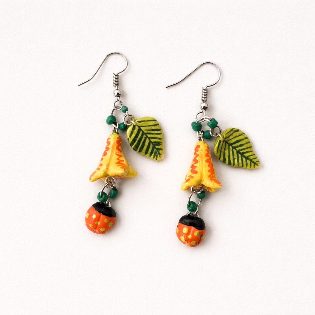 The Lady and Her Bug - Yellow L