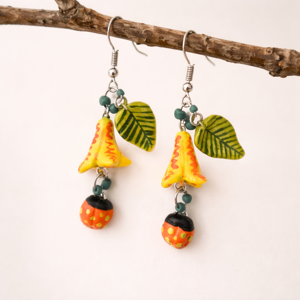 The Lady and Her Bug - Yellow L - Image 2