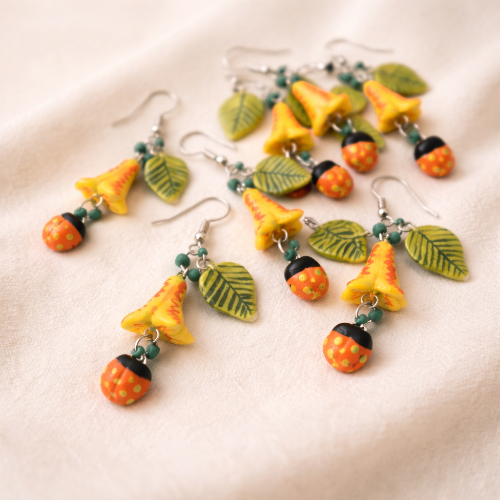 The Lady and Her Bug - Yellow L - Image 3