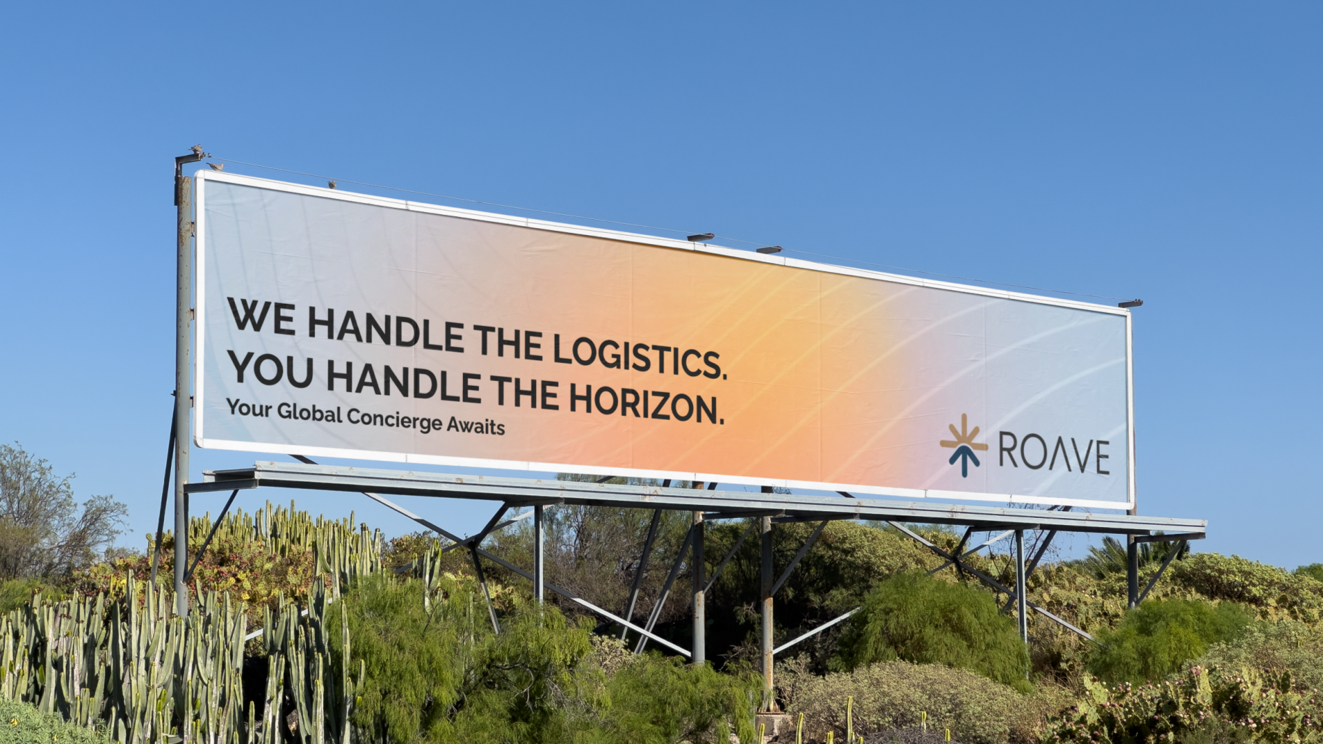 Free Outdoor Wide Billboard Mockup
